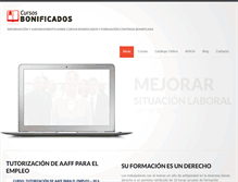 Tablet Screenshot of cursosbonificados.com